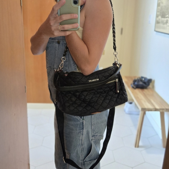 MZ Wallace Black Quilted Women's Bag - Picture 8 of 9
